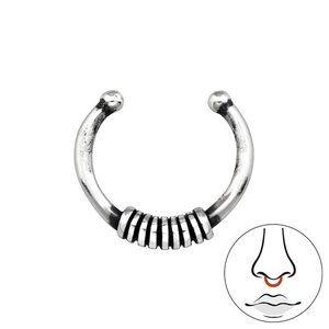 Sterling Silver Bali Nose Ring